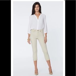 NYDJ ~Size 12~Boyfriend Crop Jeans -Tan~